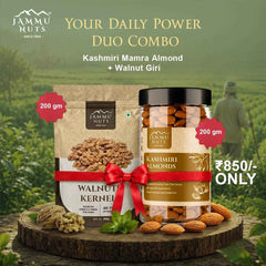 Kashmiri Mamra Almonds & Walnut Giri Combo Deal (200gm + 200gm)
