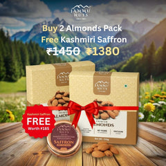Deluxe Almond Duo (1KG) + Free Premium Saffron