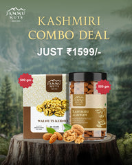 Kashmiri Almond & Walnut Kernel Combo Deal (500gm + 500gm)