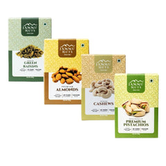 Premium Dry Fruit Combo 800g | Almonds, Cashews, Pistachios & Raisins – 200g Each