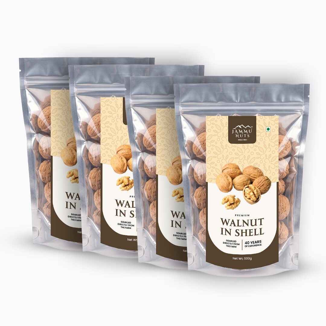 Akhrot Shell Premium Walnuts (Akhrot) – Thin Shell Jumbo | Nutritious Snack – Jammunuts