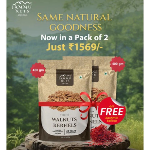 Walnuts Pack of 2 + Get Kesar Free